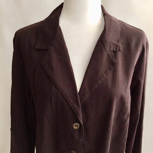 Chico’s Brown Jacket Size 3 - Picture 2 of 4
